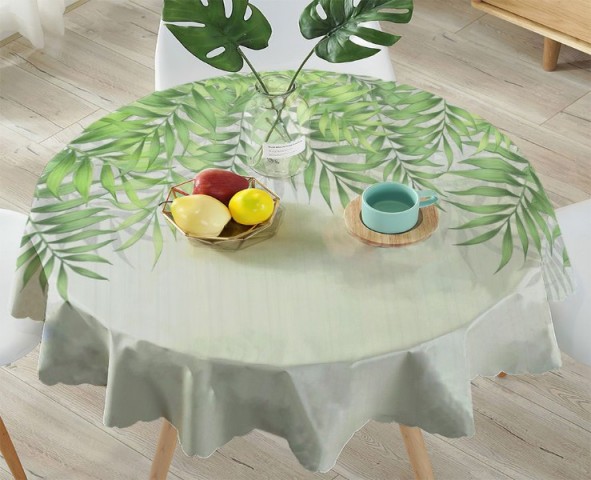 3D Скатерть  «Занавес из сочной листвы» вид 4