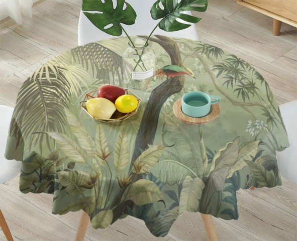 3D Скатерть  «Птица в солнечных тропиках» вид 4