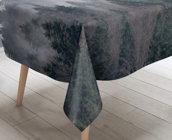 3D Скатерть «Задумчивый лес» вид 3