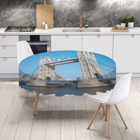 Текстильная скатерть на кухонный стол «Тауэрский мост» вид 4