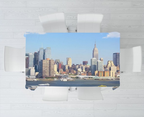 Полотняная скатерть для стола «Пристань Нью-Йорка» вид 3