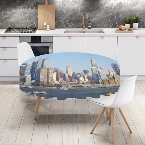 Полотняная скатерть для стола «Пристань Нью-Йорка» вид 4