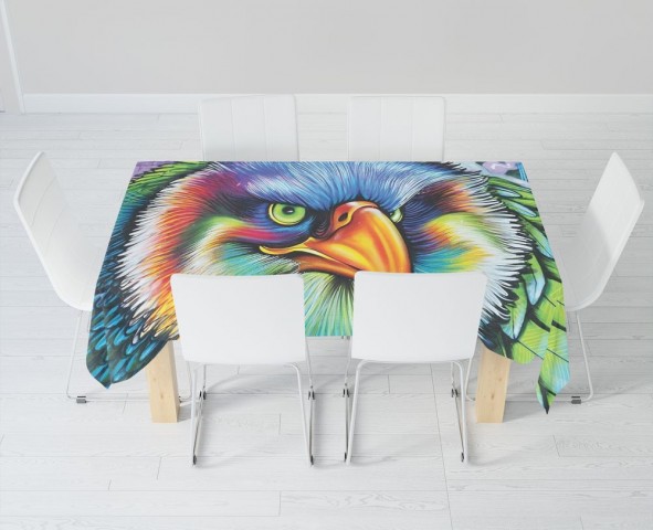 Габардиновая скатерть для стола «Хищный орел» вид 6