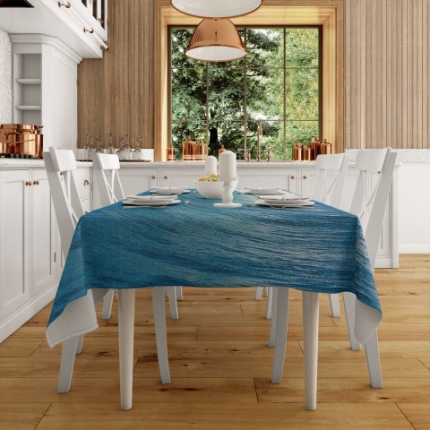 Текстильная скатерть на обеденный стол «Море» вид 2