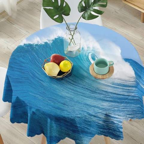 Текстильная скатерть на обеденный стол «Море» вид 5