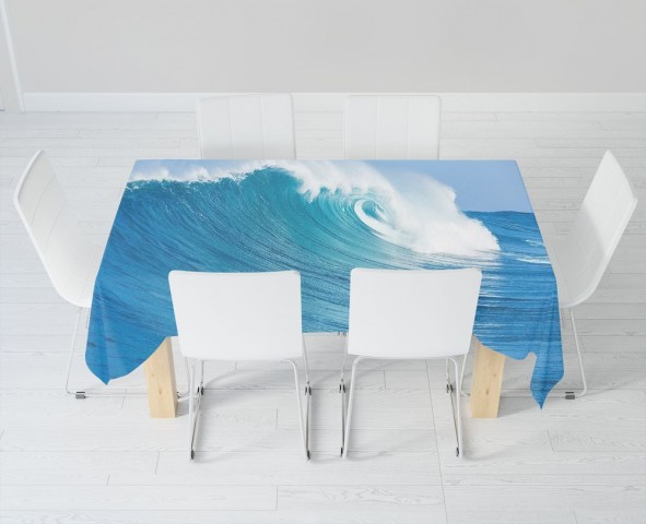 Текстильная скатерть на обеденный стол «Море» вид 6