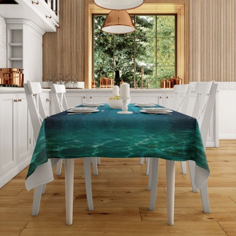 Текстильная скатерть на кухню «Морской пейзаж» вид 2
