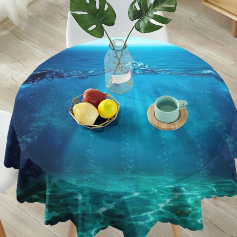 Текстильная скатерть на кухню «Морской пейзаж» вид 5