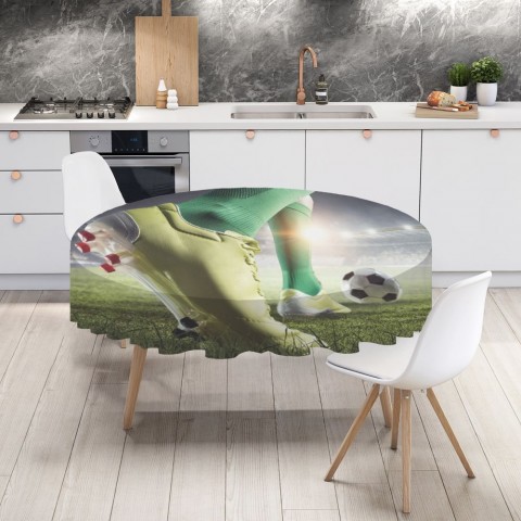 Тканевая 3D скатерть на кухонный стол «Готовность к удару» вид 4