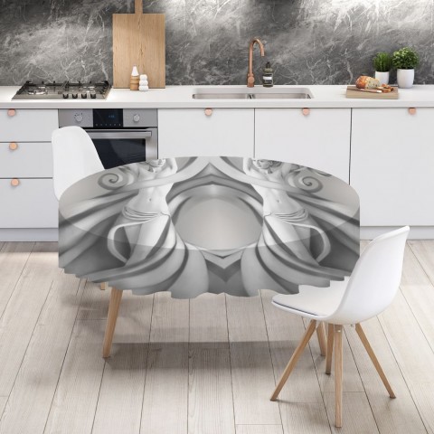 Полотняная скатерть на кухонный стол «Юные девы» вид 4