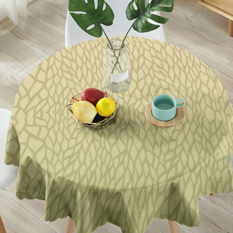 Полотняная 3D скатерть на кухонный стол «Танец листвы» вид 5