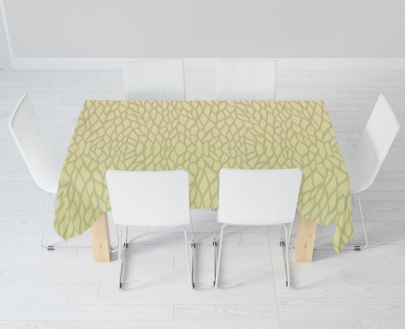 Полотняная 3D скатерть на кухонный стол «Танец листвы» вид 6