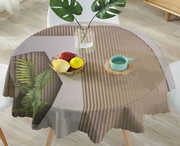 3D Скатерть «Лаконичная композиция с пальмовыми ветвями» вид 4