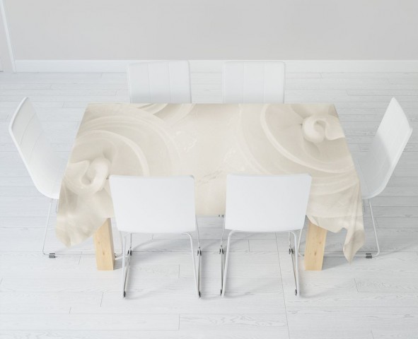 Текстильная 3D скатерть на обеденный стол «Серенада» вид 6