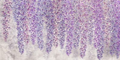 3D Фотообои «Фиолетовая иллюзия»