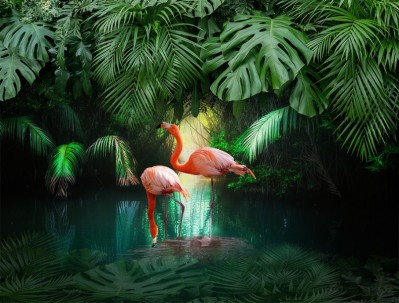 3D Фотообои  «Романтика в тропиках»