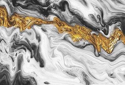 3D Фотообои  «Золотая лава»