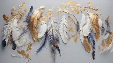 3D Фотообои «Feathers AG-FT-004»