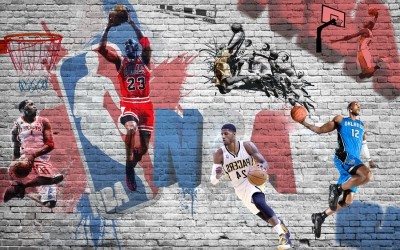 3D Фотообои «Игроки NBA»