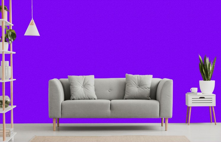 Обои для стены в рулонах цвет фиолетово-сизый вид 3
