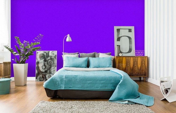 Обои для стены в рулонах цвет фиолетово-сизый вид 9