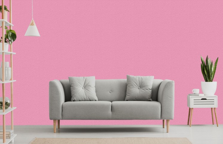 Готовые цветные обои в рулоне цвет амарантово-розовый вид 3