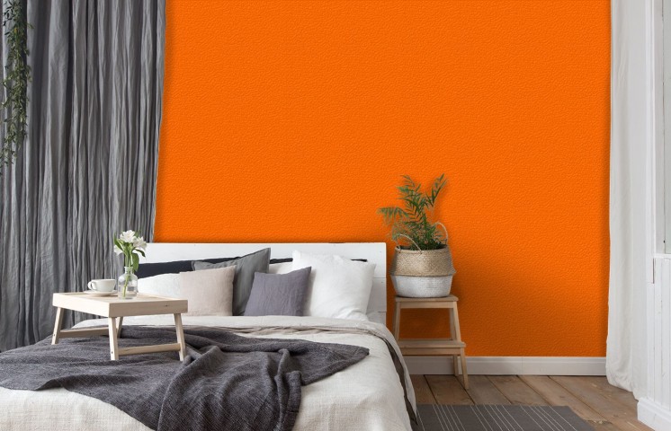 Фотообои в рулонах цвет яркий оранжевый вид 7
