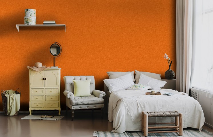 Фоновые обои в рулонах цвет пастельно-оранжевый вид 6