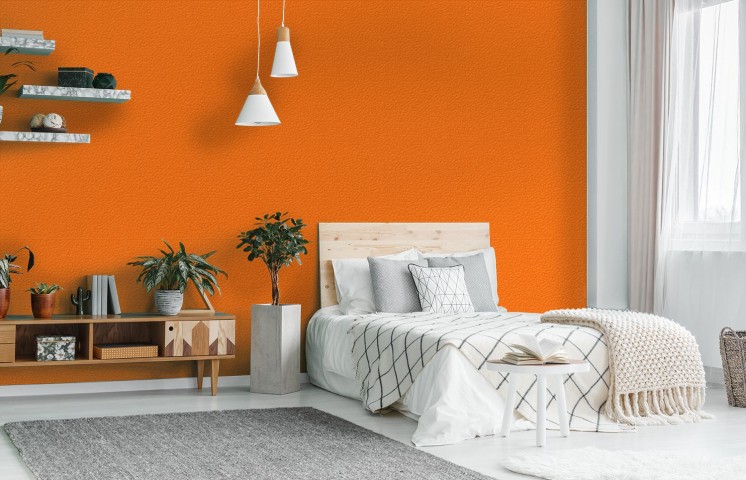 Фоновые обои в рулонах цвет пастельно-оранжевый вид 8