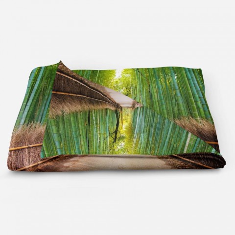 3D плед «Дорога через бамбук» вид 5
