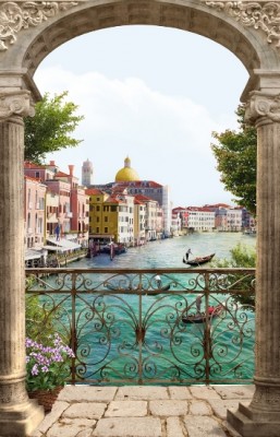 3D Фотообои «Вид на Венецианский канал»