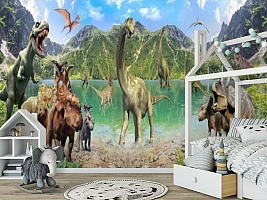 3D Фотообои «Динозавры»