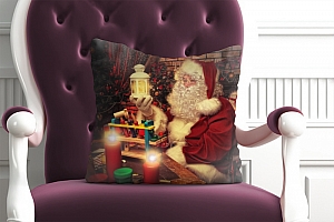 3D Подушка «Мечтающий Санта»  вид 2