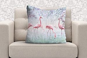 3D Подушка «Фламинго в саду» вид 11