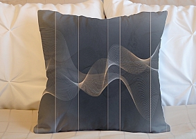 3D Подушка «Сапфировые волны» вид 5