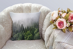 3D Подушка «Утро в хвойном лесу» вид 3