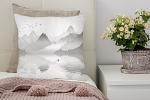 3D Подушка «Туманное озеро» вид 4