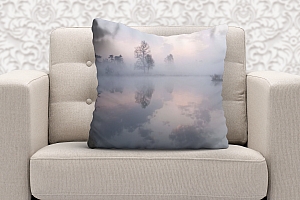 3D Подушка «Туманная дымка над озером» вид 6