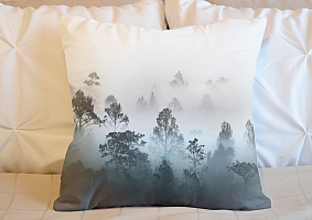 3D Подушка «Вершины деревьев сквозь туман» вид 5