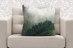 3D Подушка «Туман над зелеными вершинами» вид 6