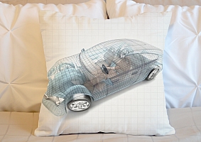 3D Подушка «Авто 3D модель» вид 5