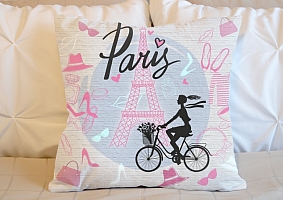 3D Подушка «Париж с любовью» вид 5