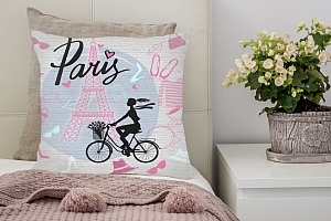 3D Подушка «Париж с любовью» вид 4