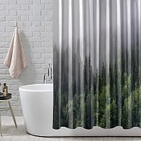 Шторы для ванной «Утро в хвойном лесу» вид 5