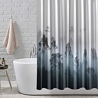 Шторы для ванной «Вершины деревьев сквозь туман» вид 5