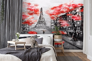 3D Фотообои «Париж - город любви»