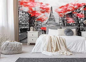 3D Фотообои «Париж - город любви»