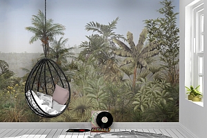 3D Фотообои «Пальмовый утес»