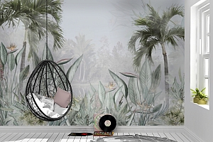 3D Фотообои «Пальмовый оазис»