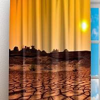 Фотошторы «Засушливая пустыня» вид 3